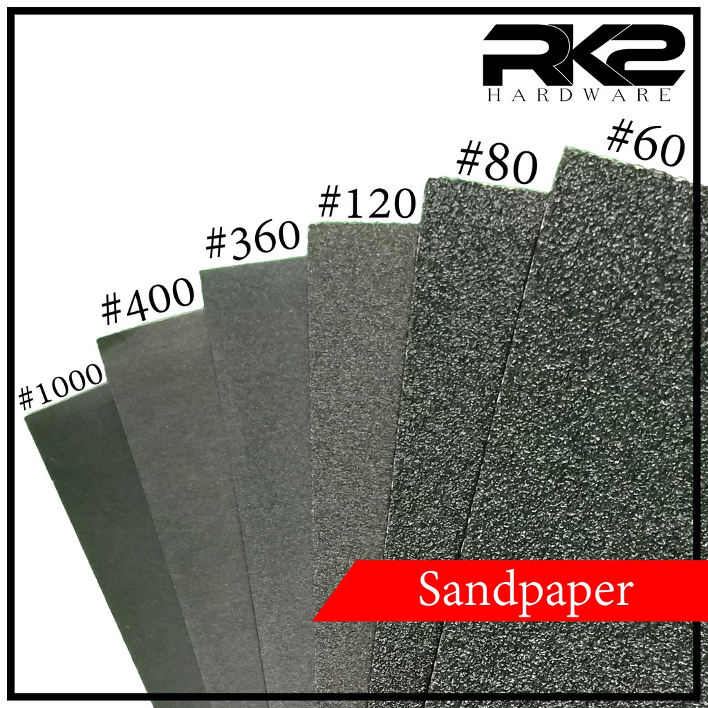 3m Sandpaper Liha Waterproof Grit 60 80 1 360 400 1000 9 X 11 Shopee Philippines