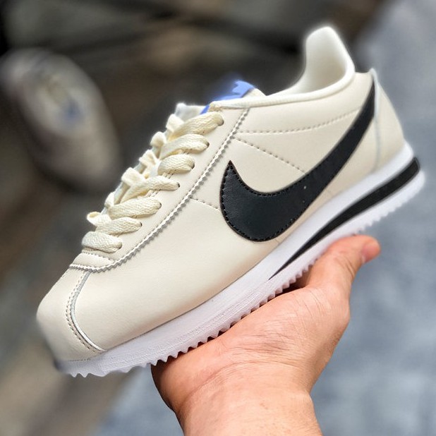 cream nike cortez