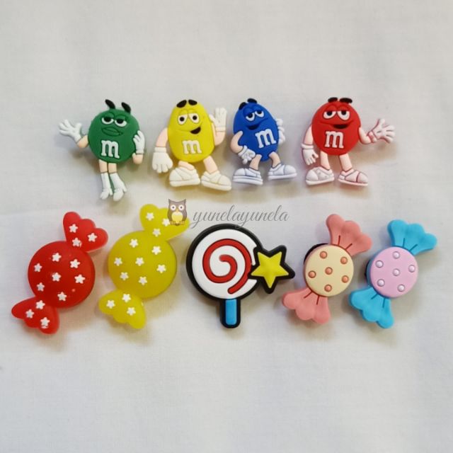 m&m jibbitz