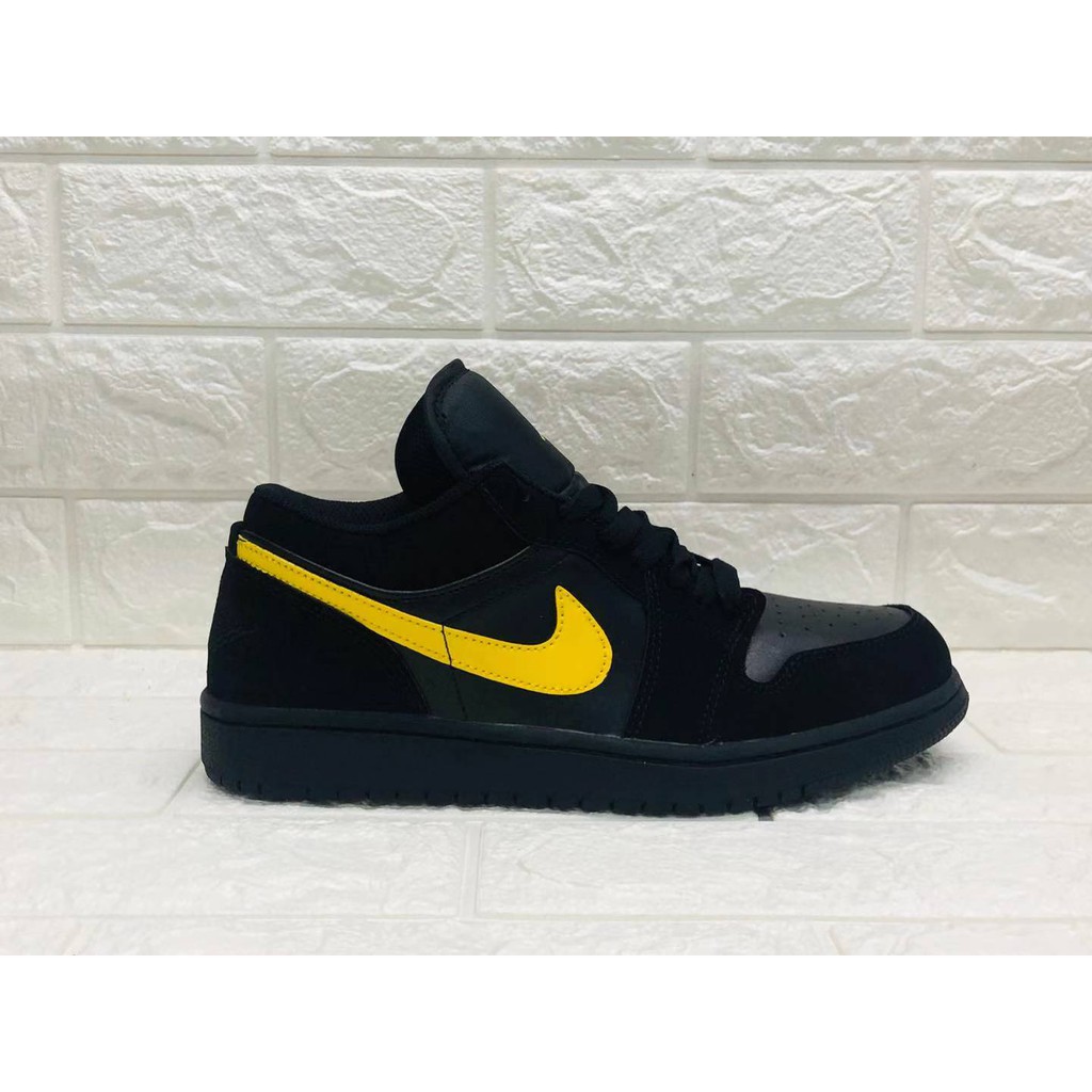 air jordan 1 low yellow and black