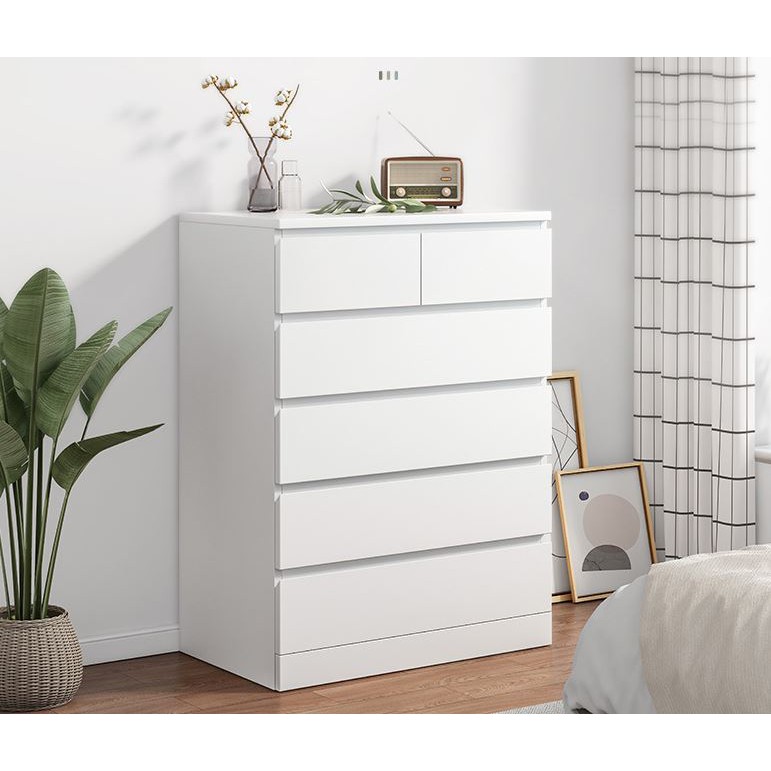 Chest of Drawers (White) 6 drawers Malm copy 60*42cm MDF wood