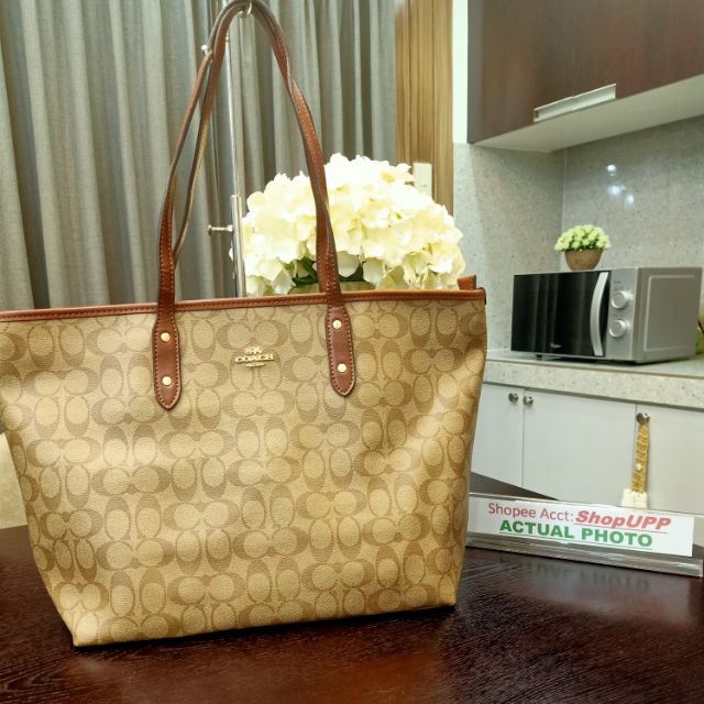 Coach Neverfull Tote Zipper Gamuza Top Grade | Shopee Philippines