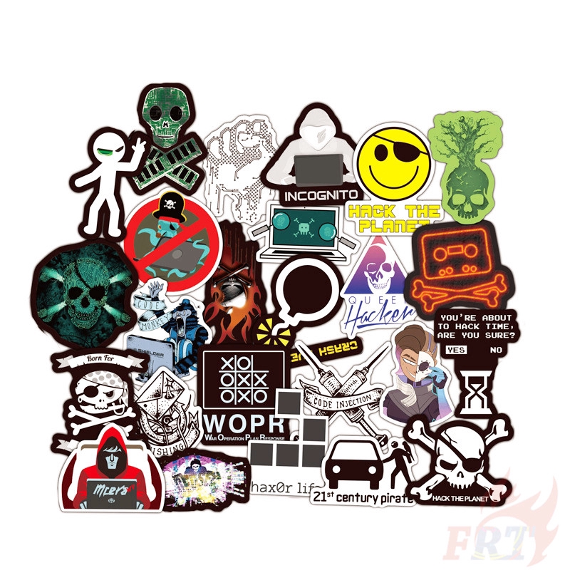 ❉ Dark Web Hacker Series 01 Stickers ❉ 50Pcs/Set DIY Fashion Mixed  Waterproof Doodle Decals Stickers | Shopee Philippines