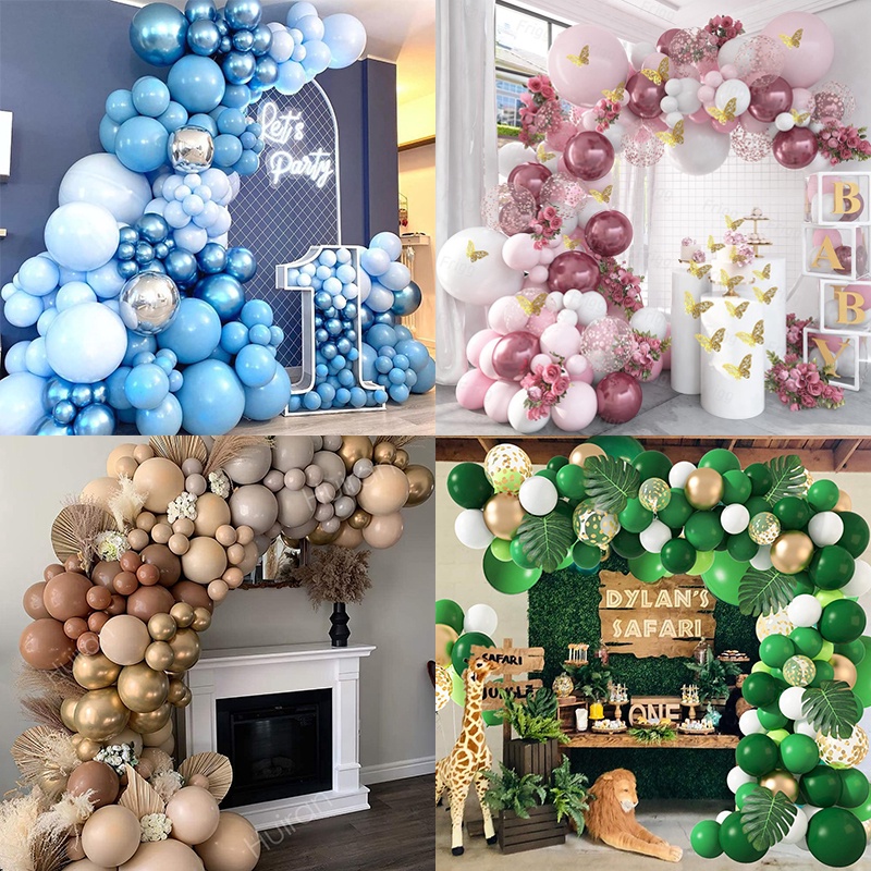 Happy Birthday Balloon Set Balloon Garland Arch Kit Macaron Confetti