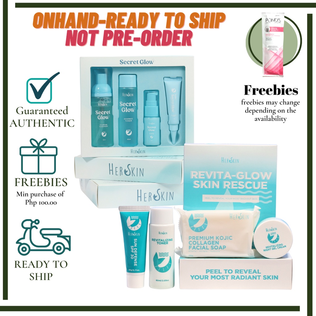 Her Skin Revita Glow Rejuvenating Set / Secret Glow Maintenance Set