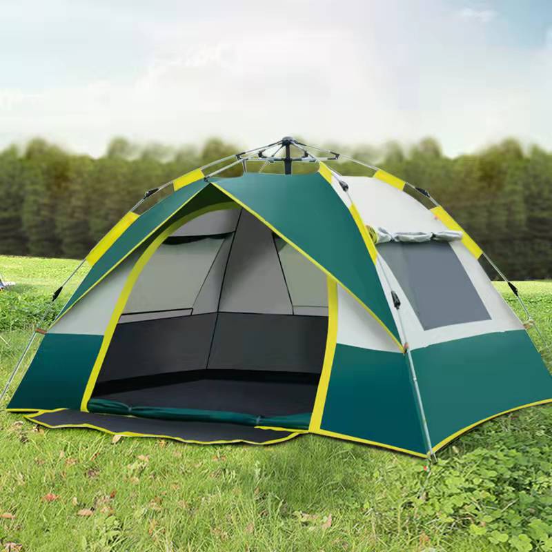 Camping Tent 3-4 Person Automatic Tent for Camping Double Layer Waterproof - Image 2