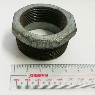 MECH GI BUSHING REDUCER 2" X 1-1/2" SCH40 GALVANIZED IRON MALLEABLE ...