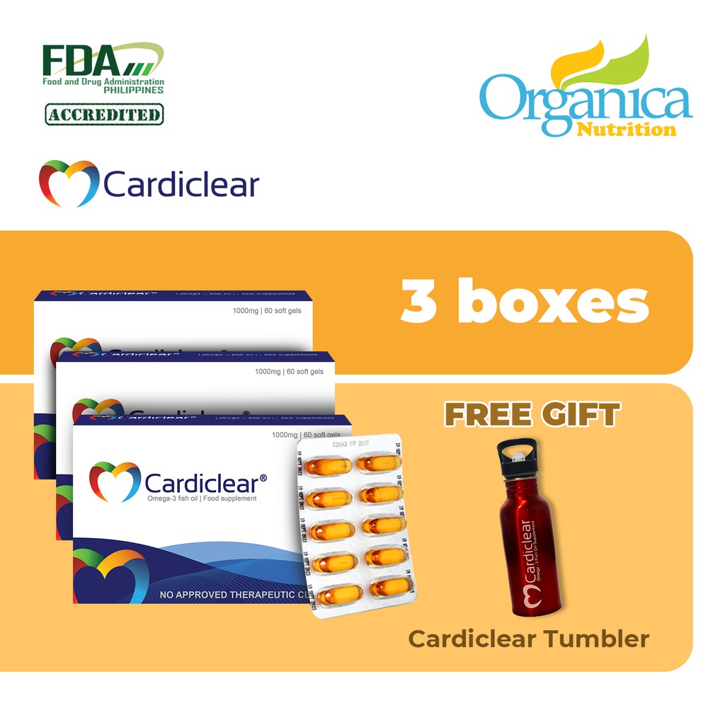 [For Lower Cholesterol and Blood Pressure] Cardiclear Omega3 Fish Oil