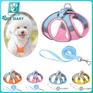 Dog Harness Pet Harness  Dog Leash and collar Dog Vest Reflective dog leash with harness for dog