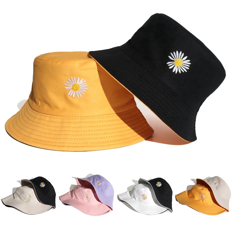 Korean Popular Little Daisies Pattern Women Sun Hat / UV Protection ...