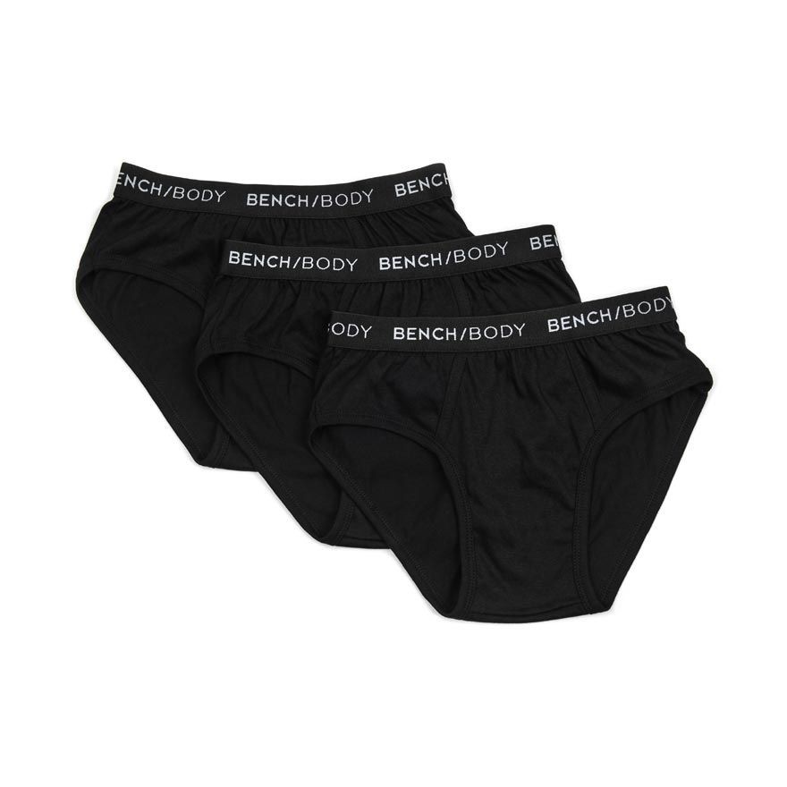 BENCH/ 3-in-1 Pack Hipster Brief - Black | Shopee Philippines