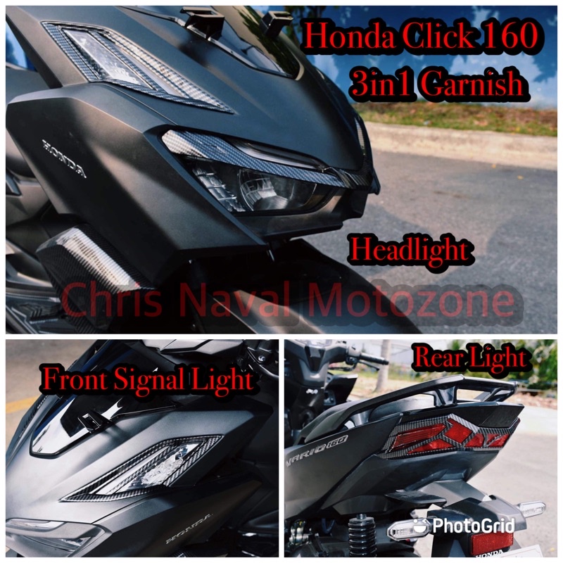 New Honda Click Vario Original In Carbon Garnish Shopee