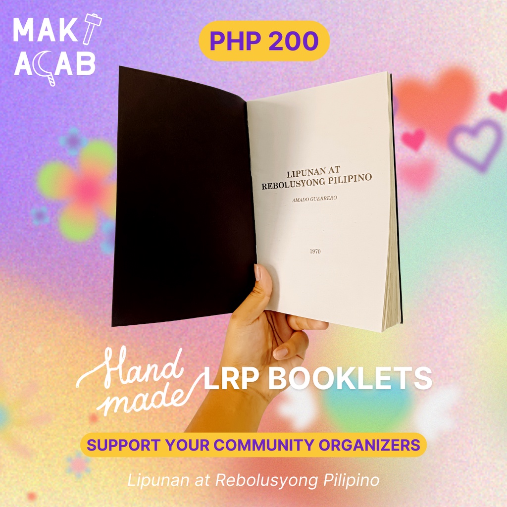 Lipunan At Rebolusyong Pilipino Philippine Society And Revolution Handmade Booklets Shopee 7551