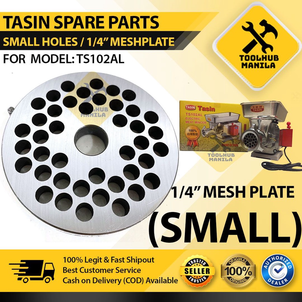 Tasin Meat Grinder Blade 1/4" Mesh Plate (Smallest Hole) Spare Parts