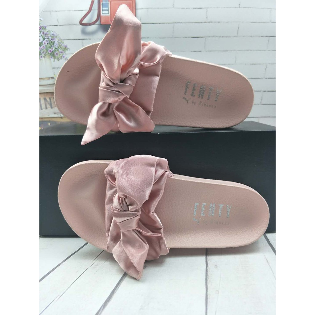 the Puma x Fenty Bow Slide Rihanna Ribbon Bow Casual Sandals Women's Shoes  36-40 | Shopee Philippines