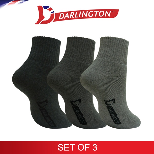 Darlington Men's Sports Thick Cotton Ankle Socks 941168 Set of 3