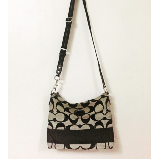 coach canvas sling bag