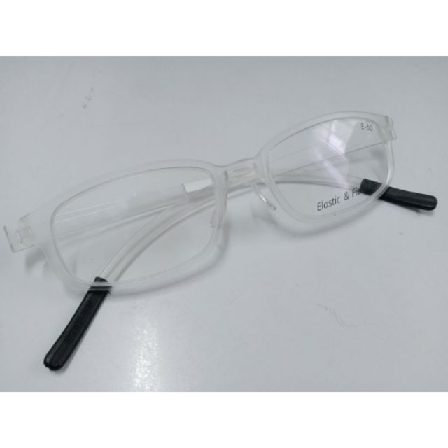 black and clear eyeglass frames