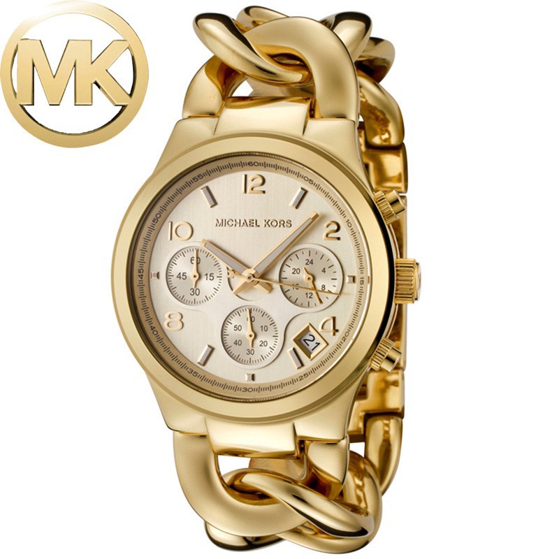 Michael Kors Gold Chain Link Stainles ORIGINAL MK WATCH | Shopee Philippines