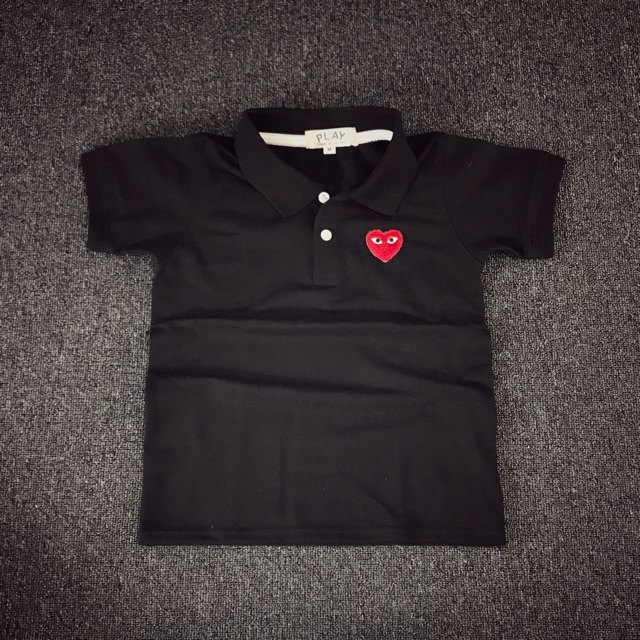 cdg play polo shirt