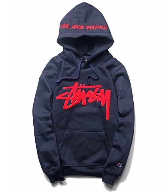 stussy x champion hoodie