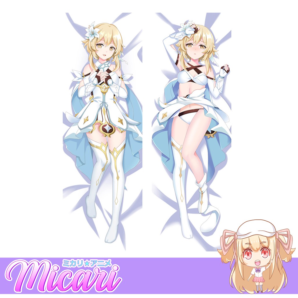 Micari Genshin Impact Lumine Zaychik Anime Dakimakura Life Size Pillow Case Body Pillow Shopee Philippines