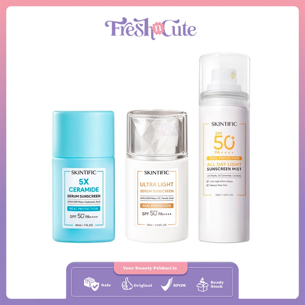 Skintific - 5x Ceramide Serum Sunscreen SPF 50 PA+++ || Ultra Light ...