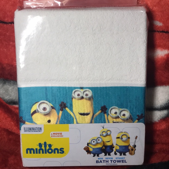 minion bath towel