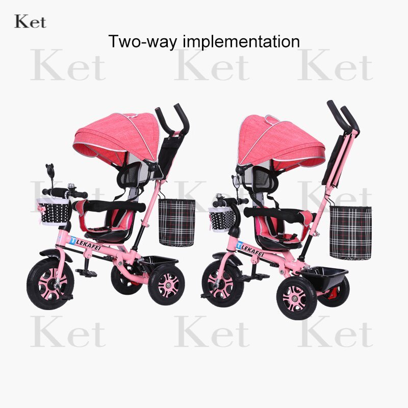 Red Stroller ib style® MABU 7in1 Tricycle with Handlebar
