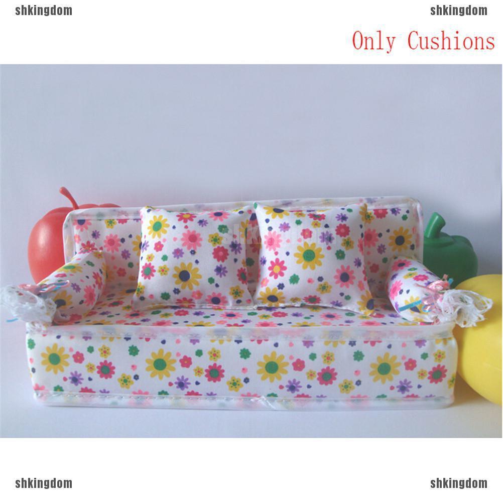 Baby Toy Plush Stuffed Furniture 3x Cushions For Doll Couch CF 