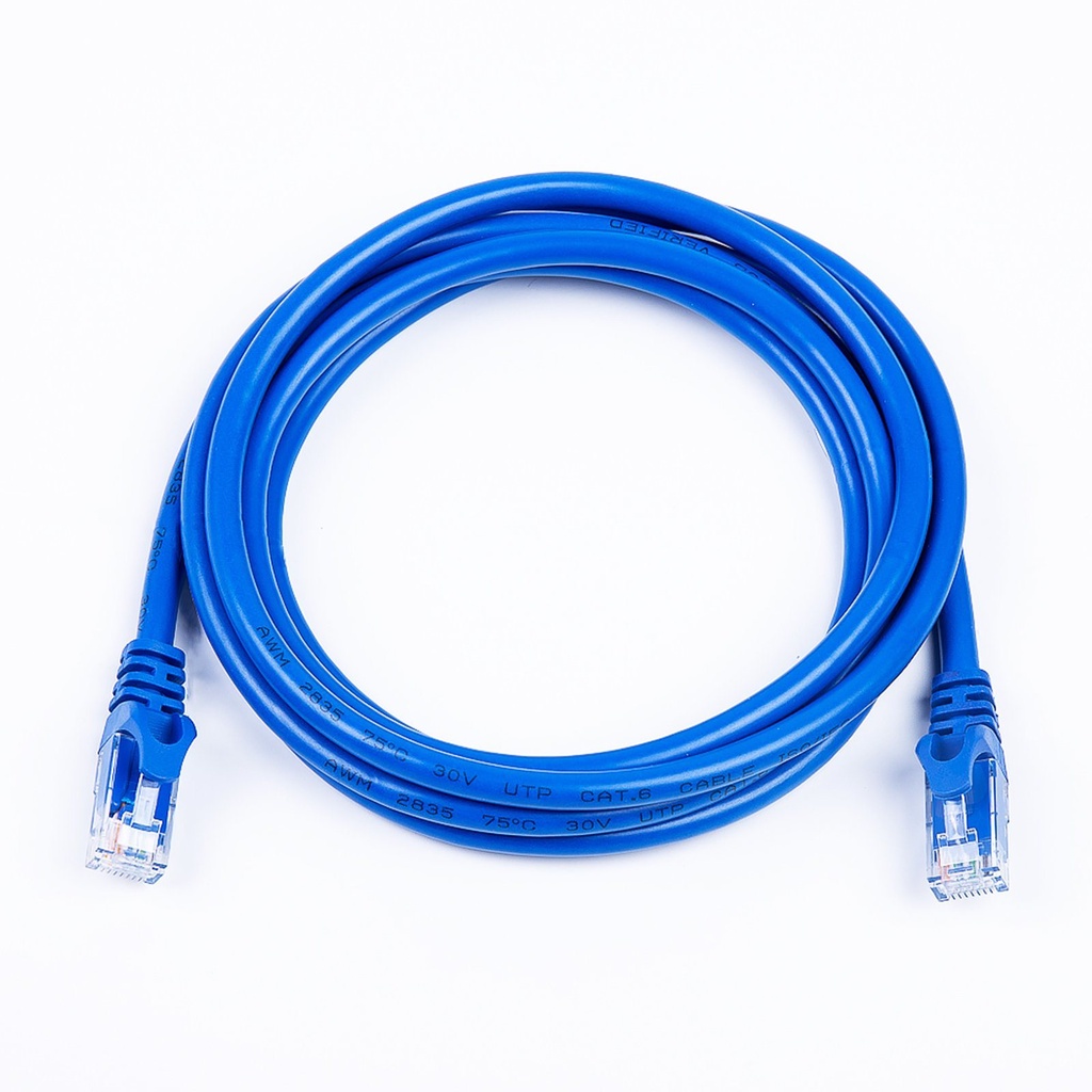 ALLAN Cat6 Ethernet 1.5m UTP Lan Cable Indoor Blue Cable | Shopee ...