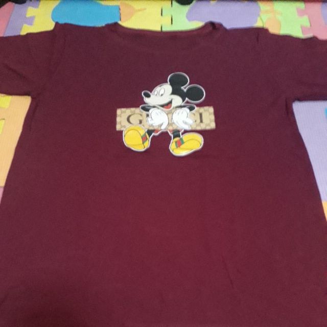 maroon gucci shirt