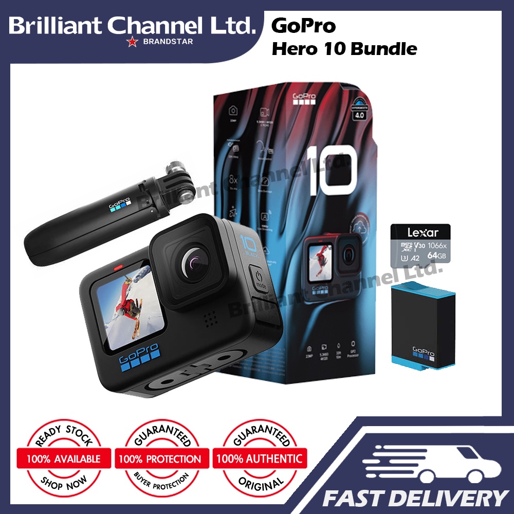 [100 original]GoPro HERO10 Black Waterproof Action Camera go pro hero