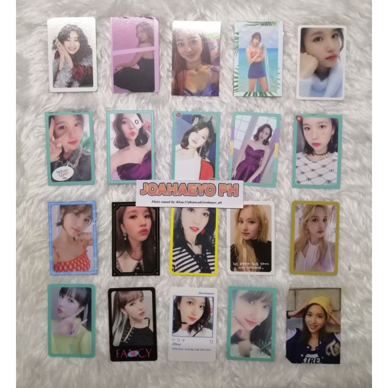 TWICE OFFICIAL PHOTOCARDS #5 (Jihyo, Mina) | Shopee Philippines