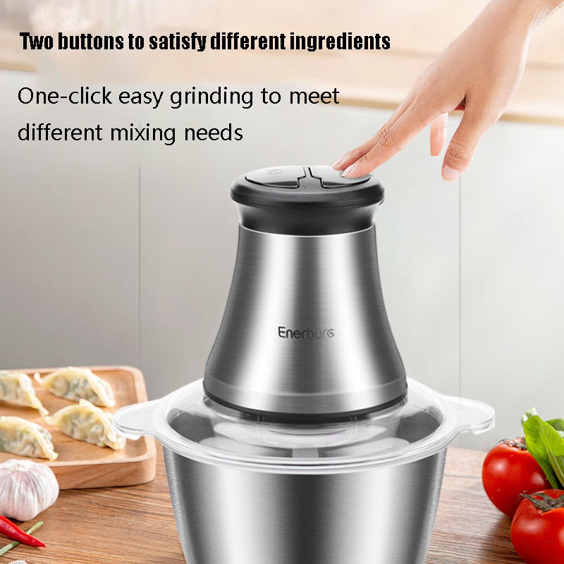 FCE Electric Meat Grinder 2 Speeds Stainless Steel Electric Chopper