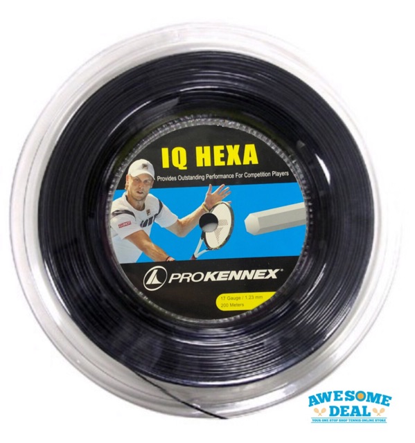 Tennis ProKennex IQ Hexa 200m 17 gauge tennis string reel Sporting Goods