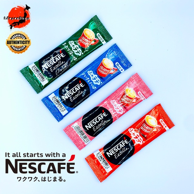NESCAFE JAPAN EXCELLA FUWA CAFE LATTE INSTANT COFFEE SERIES RETAIL 7.4G