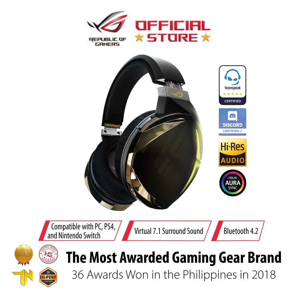 Asus Rog Strix Fusion 700 Virtual 7 1 Led Bluetooth Gaming Headset 90yh00z3 Shopee Philippines