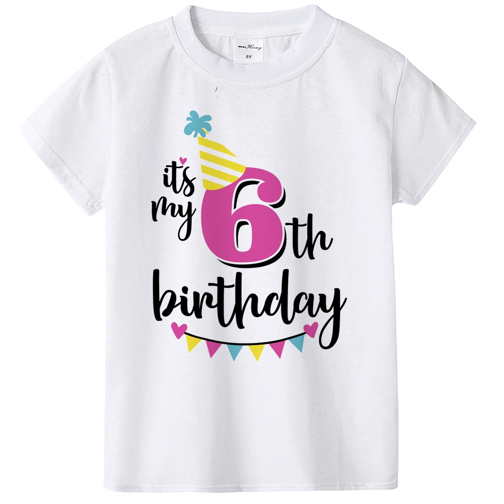 Boys Red Birthday T-Shirt 1st 2nd 3rd 4th 5th 6th Personalised Name & Age Gold 