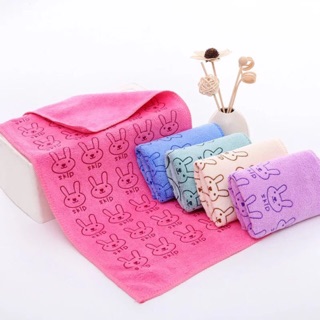 buy 1 take 1 Cute Soft Animal Printed Baby Bath Face Towel 25x50cm #1