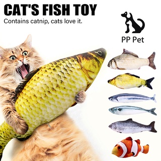 New Fish-Shaped Pet Toy Bite-Resistant Catnip Toy Crucian Carp Pillow Cat Toy