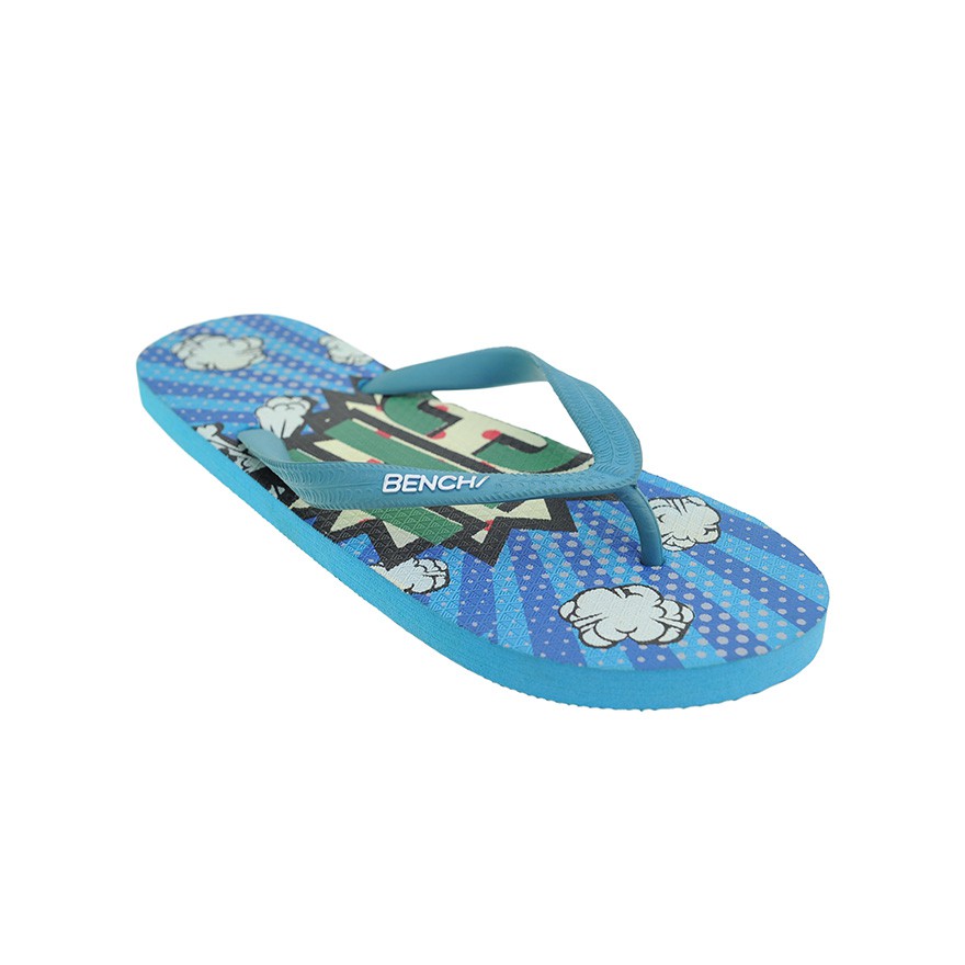BENCH/ Printed Rubber Slippers - Blue | Shopee Philippines