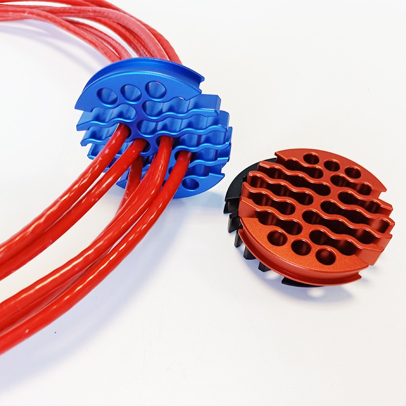 30holes network cable organizer aluminum alloy management cable comb