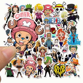 50 sheets one piece one piece cartoon sticker luffy graffiti stickers shopee philippines