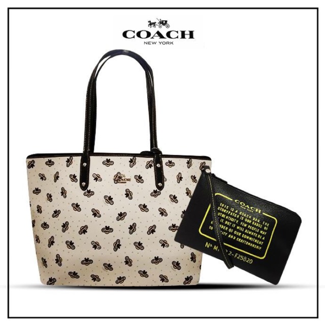 coach bee tote