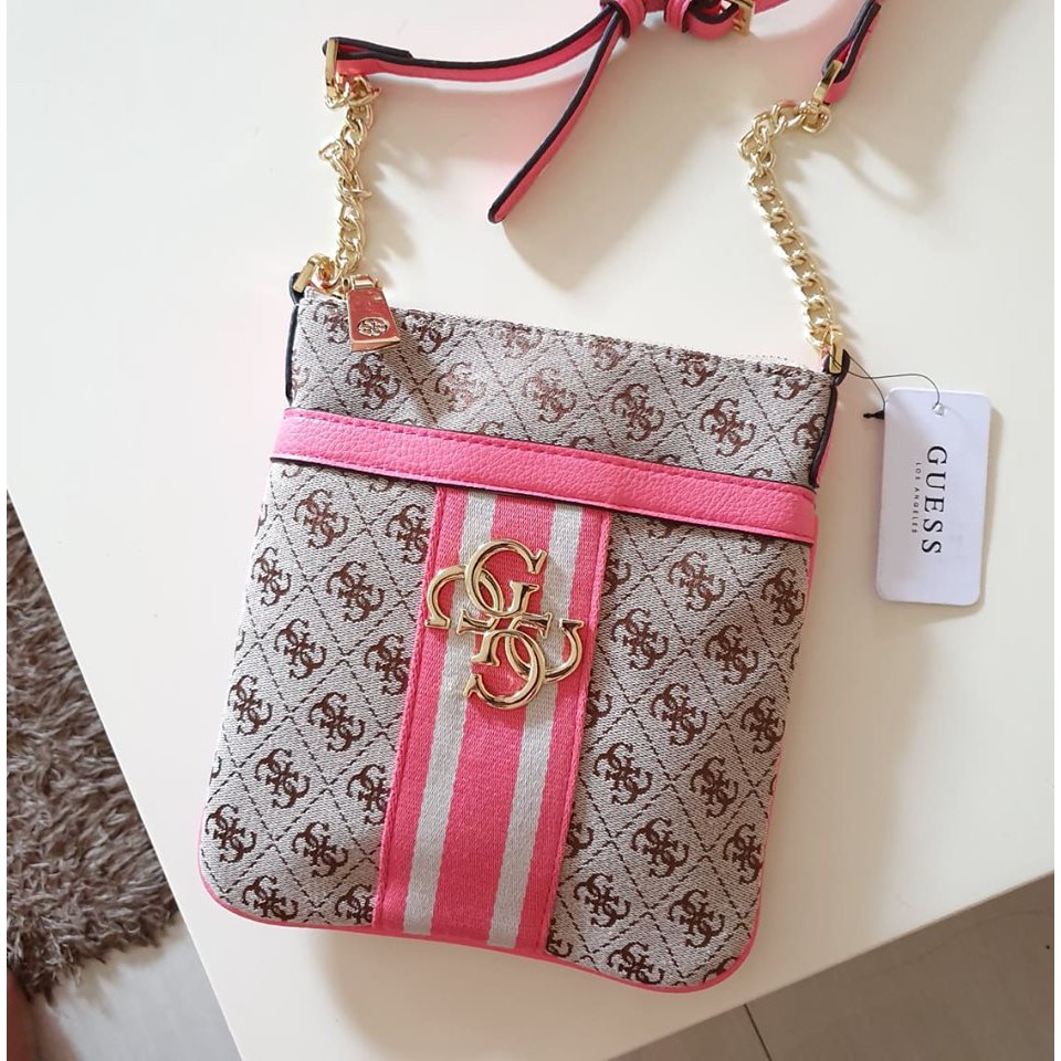 guess pink crossbody