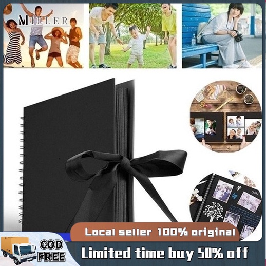 Albums 80 Black Pages Memory Books A4 Craft Paper  Black Photo Album  Scrapbooking - Photo Albums - Aliexpress