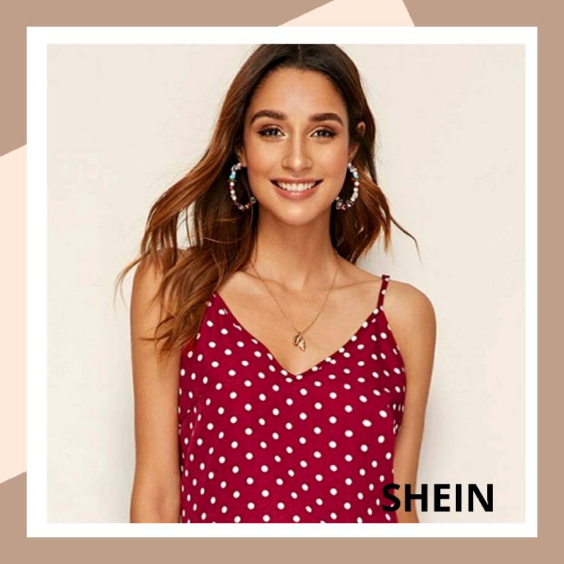 polka dot cami top