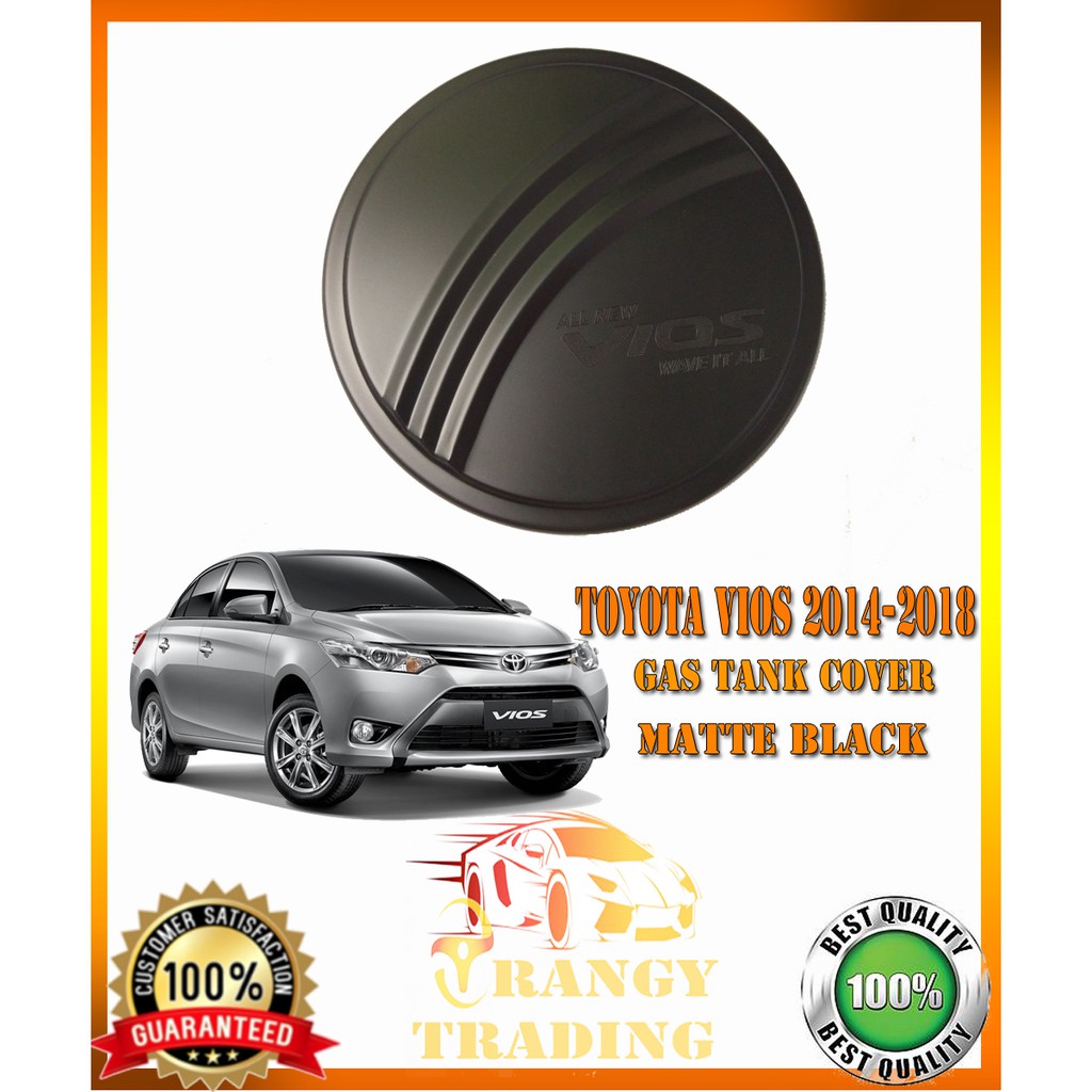 Toyota Vios 2014 to 2018 Gas Tank cover Matte Black 2015 2016 2017