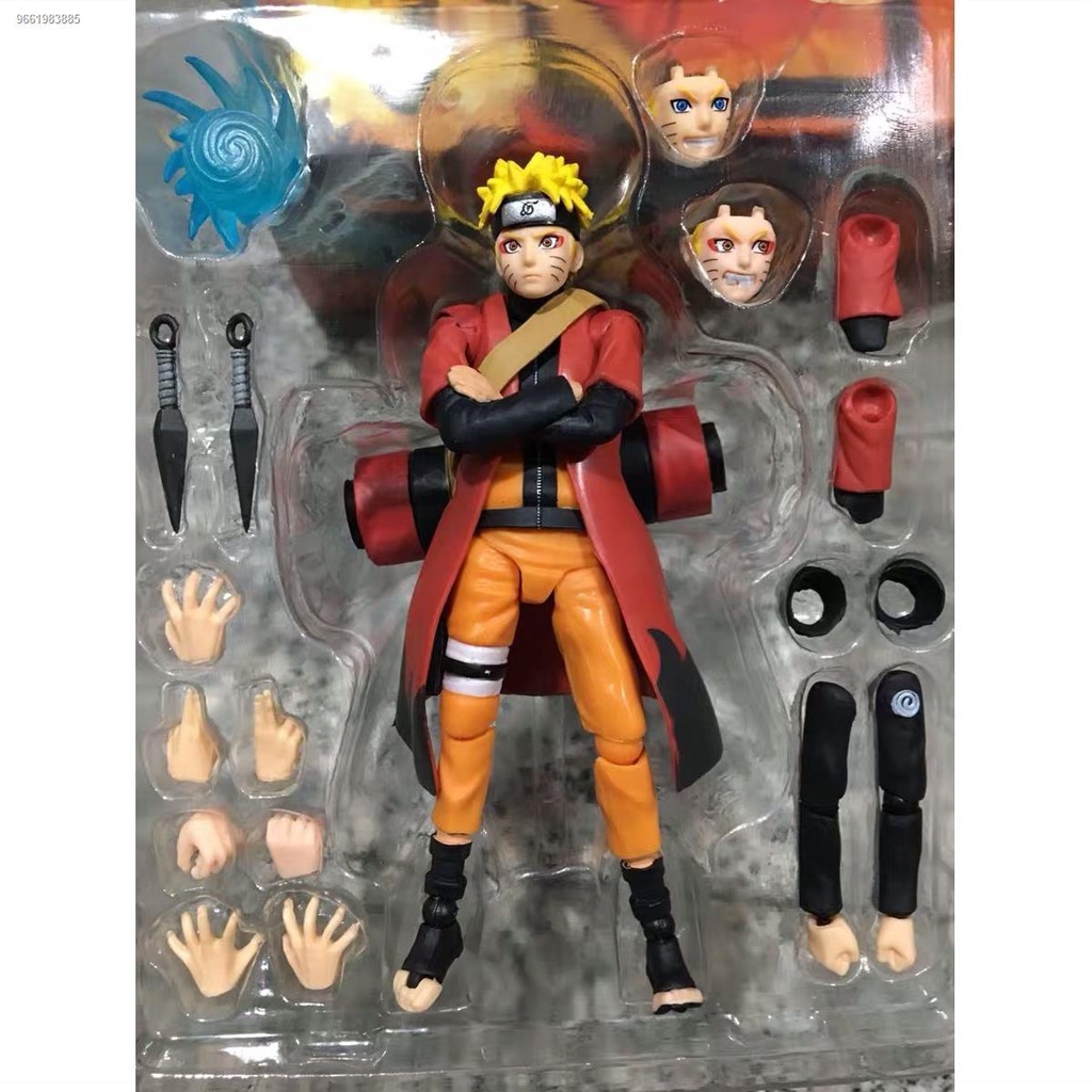 Naruto SHF Uzumaki Naruto three generations spiral pill Shuriken ...